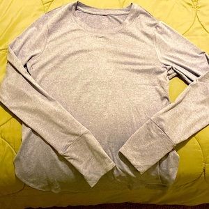 Purple gym shirt